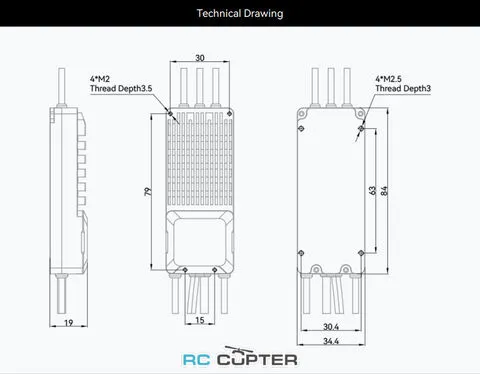 ESC регулятор мотора T-Motor V80A 6-14S PWM/CAN