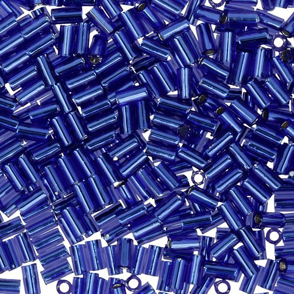 Бисер Toho Bugle 3 (3 мм), 25 г (5х5 г), 0028 яр.синий