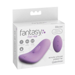Вибростимулятор вагинальный с пультом Fantasy For Her Remote Silicone Please Her (Цвет: фиолетовый)