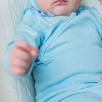 Боди-кимоно с длинным рукавом "Небо" 0+