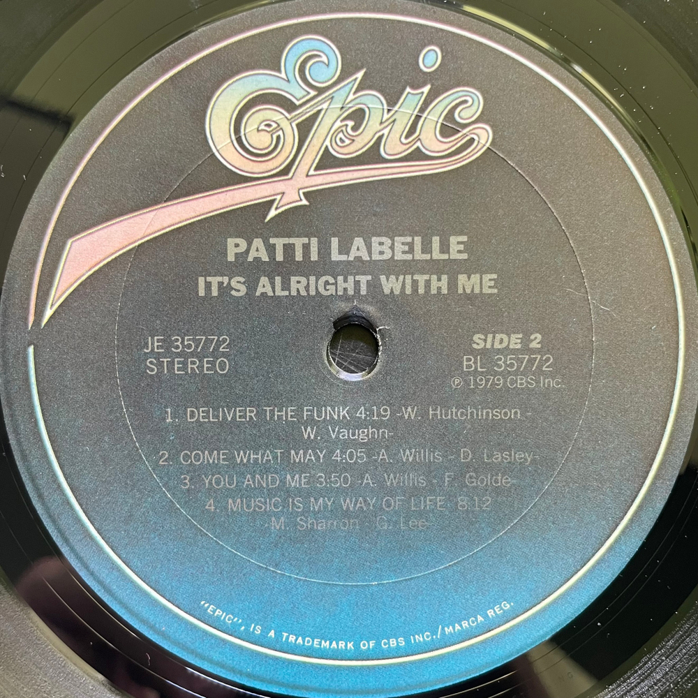 Patti LaBelle ‎– It's Alright With Me (США 1979г.)