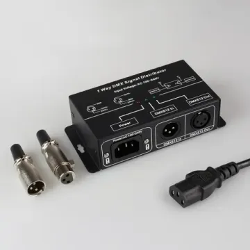 Усилитель (ретранслятор) DMX-сигнала LN-DMX-1CH 220V IP20 016921 чёрный Arlight