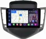 Магнитола для Chevrolet Cruze 1 2009-2012 (рамка черная) - FarCar S500-TS10 монитор 9.5" QLED на Android 14, Быстрая, CarPlay, 4G SIM-слот