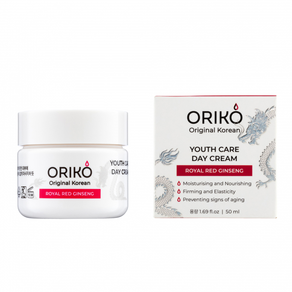 ORIKO Royal Red Ginseng Youth Care Day Cream Увлажняющий дневной крем с экстрактом красного женьшеня против первых морщин 50мл