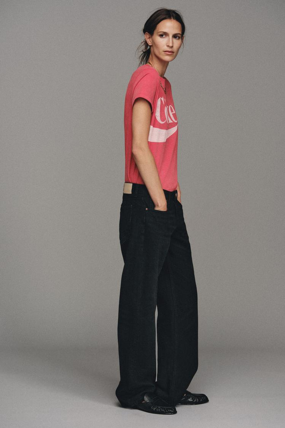 ZARA ФУТБОЛКА С ЭФФЕКТОМ ПОТЕРТОСТИ COCA-COLA®, КРАСНЫЙ