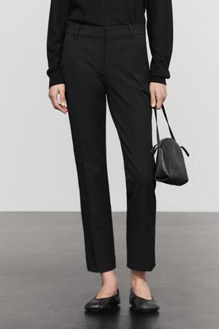 Massimo Dutti Брюки из эластичной высокотехнологичной ткани, черный