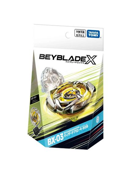 Волчок и запускатель Wizard Arrow 4-80B BX03 Бейблэйд Икс Такара Томи