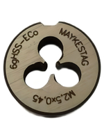 плашка M2,5x0.45 HSS Co 6g