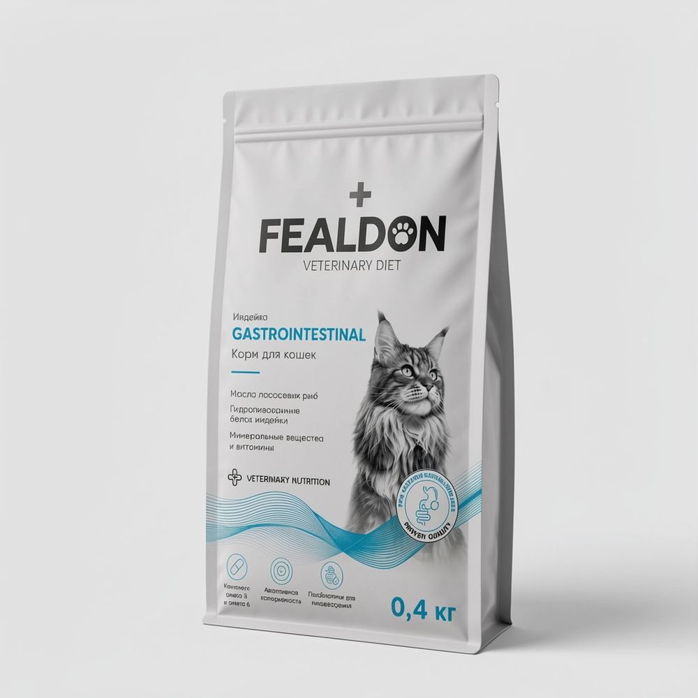 Сухой корм для кошек Fealdon GASTROINTESTINAL холистик