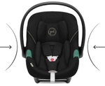 Коляска Cybex Balios S Lux SLV complete Aton S2 Moon Black 3 в 1 Stone Grey с дождевиками