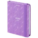 Записная книжка А6, 96л, обл. картон., Brauberg Lavender, сиреневый, на резинке
