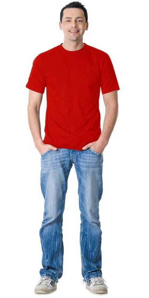 Футболка красная СИРИУС-СТАНДАРТ 160г/м2 в уп.100 шт. за шт.