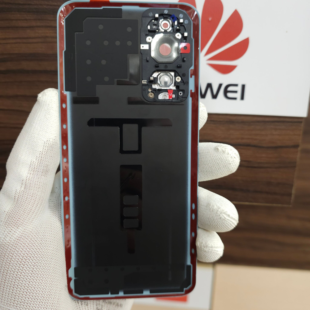 Крышка для Honor 90 - оригинальная задняя стеклянная панель (серебристо-голубого цвета)