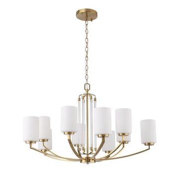 Люстра подвесная 10*E27 SL1403.303.10 латунь OPALUS ST Luce