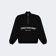 Cвитшот UNIFORM Half-zip Heavy THEUNIFORM, черный