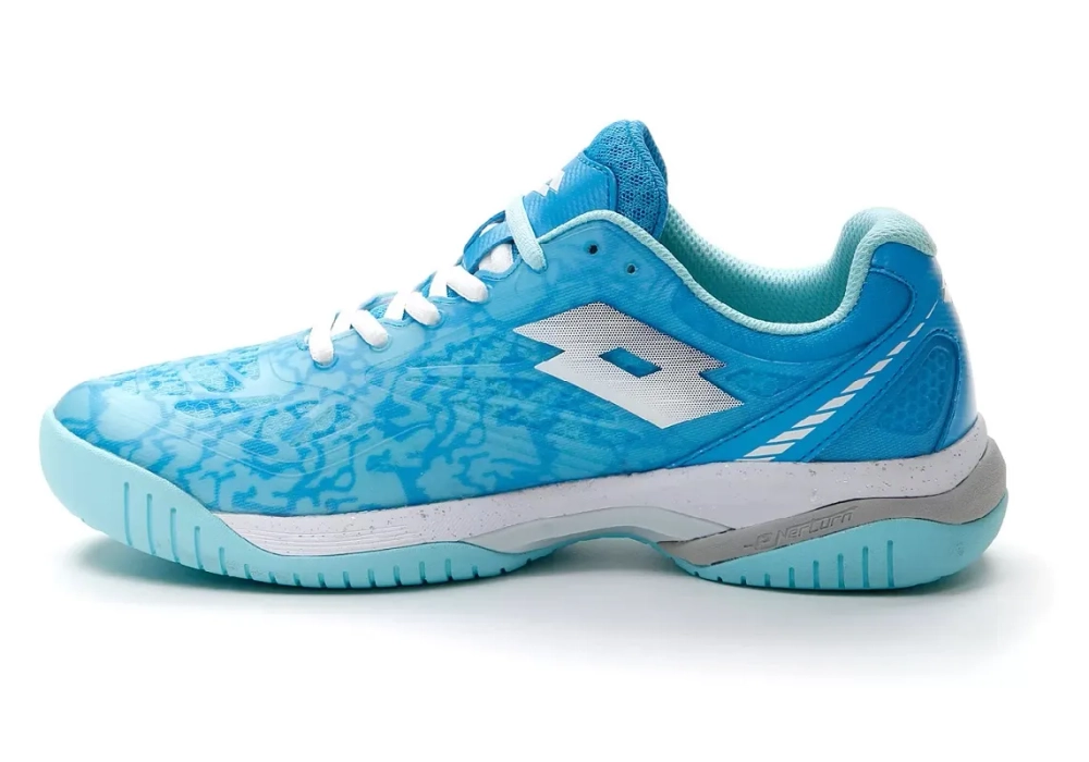 Женские кроссовки для padel Lotto Superrapida 200 III - blue ocean/blue paradise