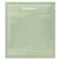 BIODANCE REFRESHING SEA KELP REAL DEEP MASK Гидрогелевая маска с морскими водорослями 34гр*1шт