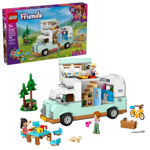 Конструктор LEGO Friends 42663 Приключение в туристическом фургоне дружбы