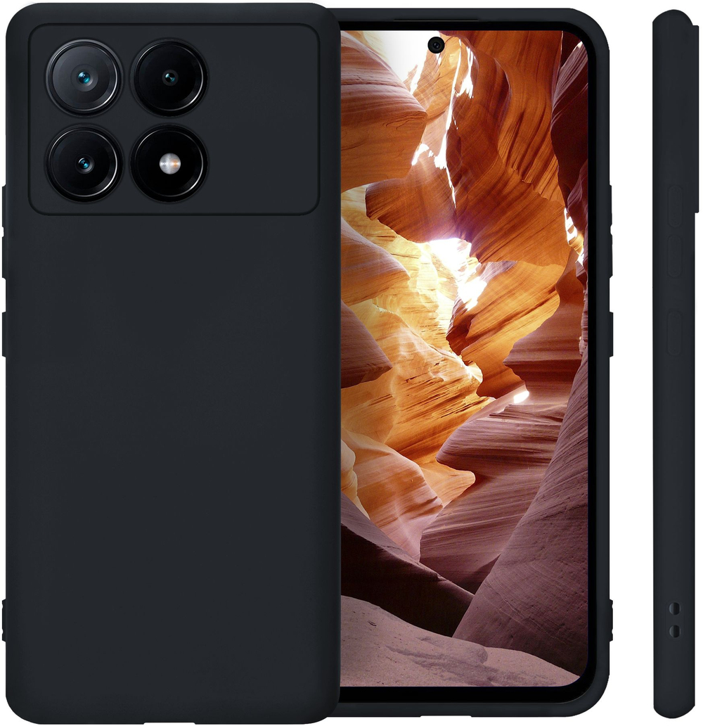Мягкий Soft Touch чехол из силикона для XIAOMI POCO X6 PRO / REDMI K70E с бархатной подкладкой