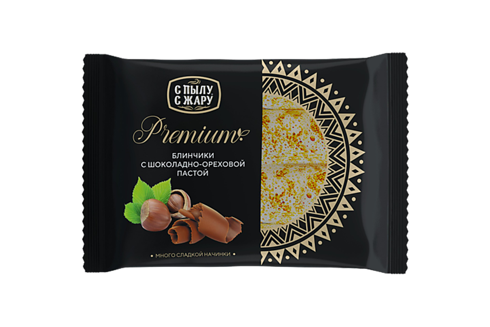 Блинчики с Пылу с Жару Premium с шоколадом ореховой пастой 300г