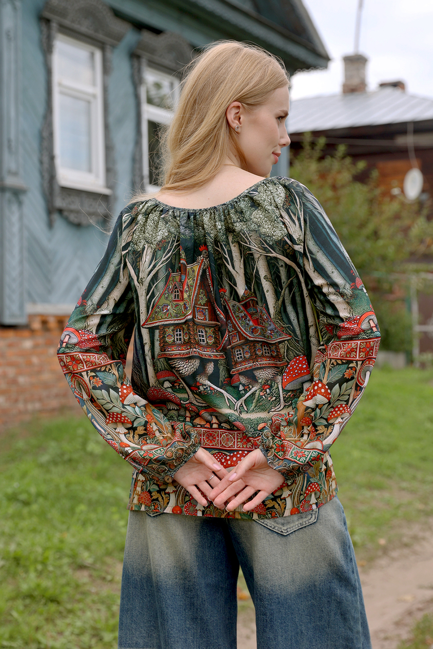 Blouse "Polina. Visiting Baba Yaga"