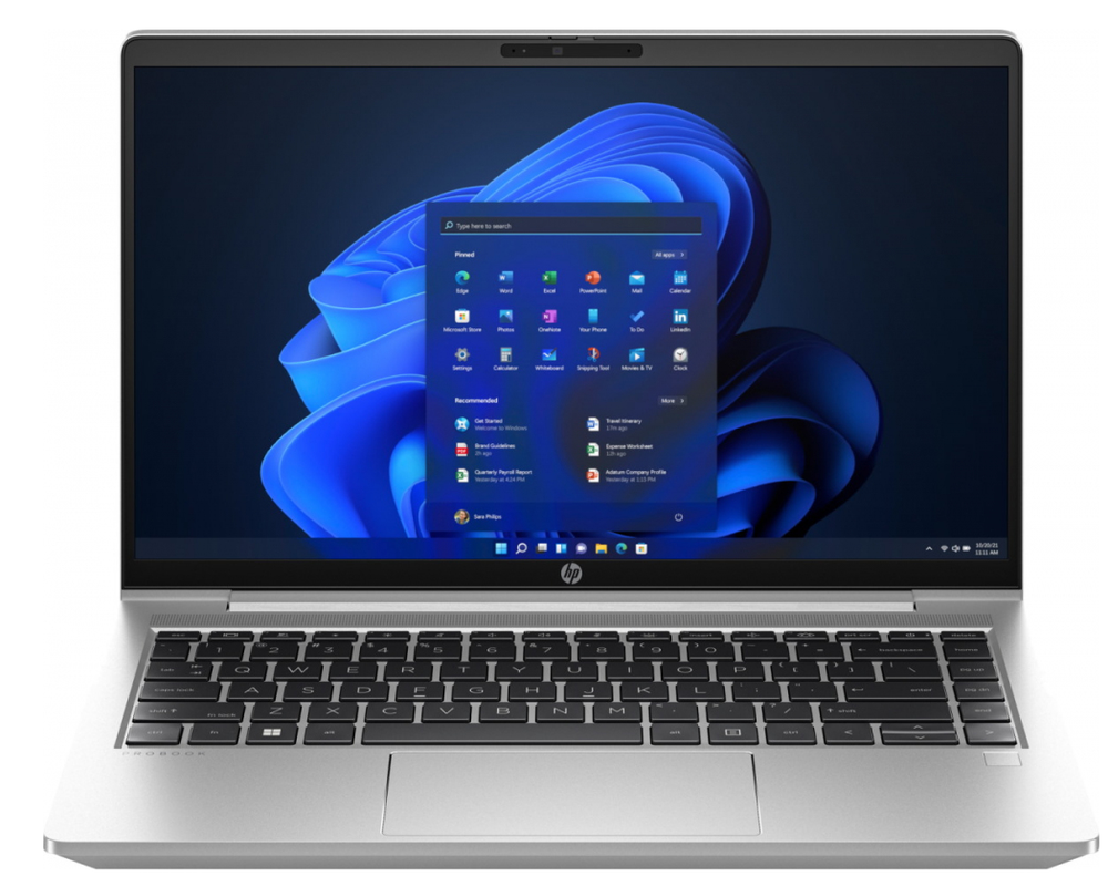 14" Ноутбук HP ProBook 445 G10 (1920x1080, AMD Ryzen 5 7530U, RAM 16ГБ, SSD 512ГБ, AMD Radeon Graphics, OS Windows)