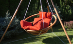 Подвесное деревянное кресло-качели с подушками Besta Fiesta МАЙЯ SET, натуральное дерево