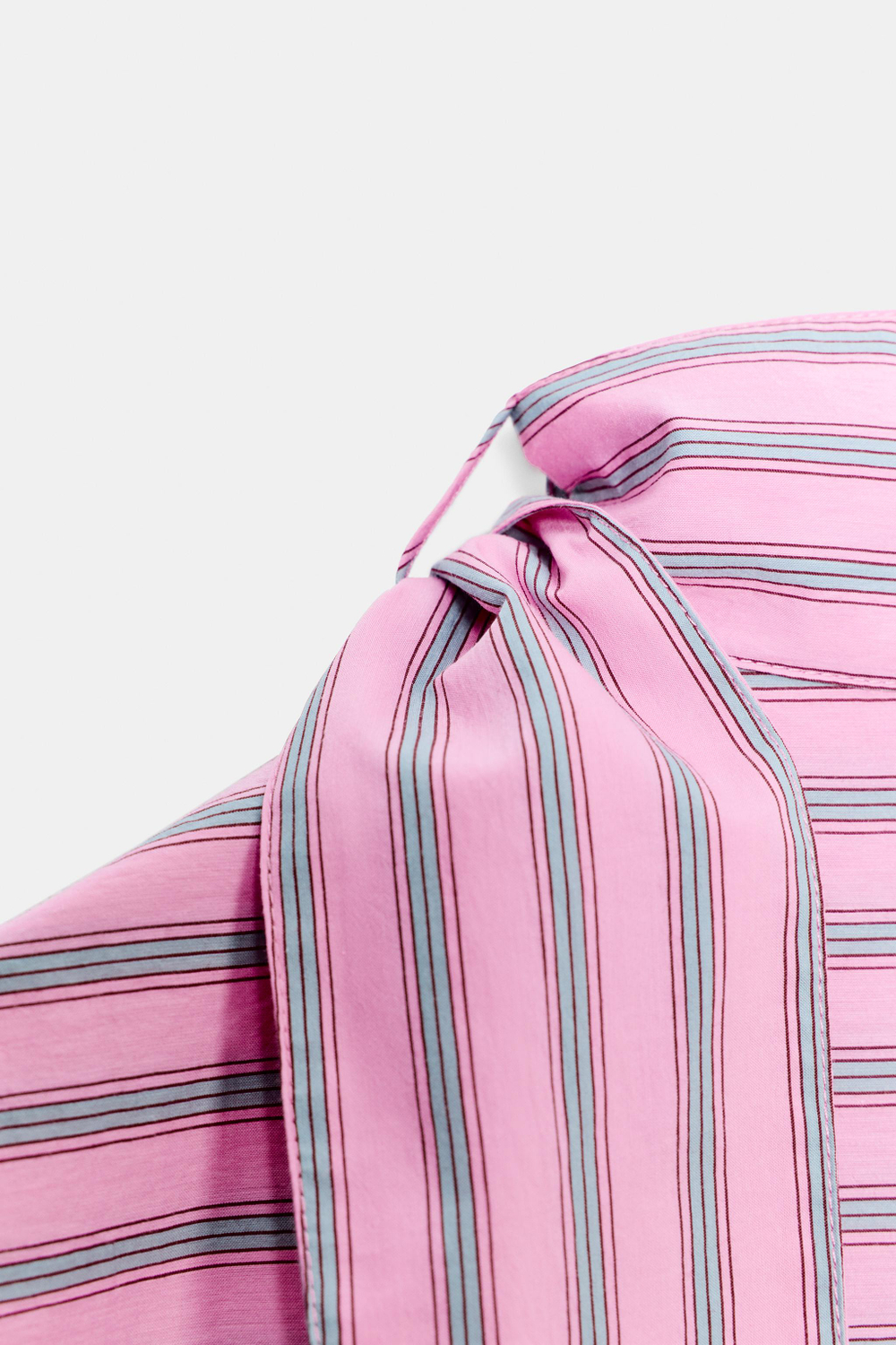 РУБАШКА В ПОЛОСКУ С АЛАМАРАМИ — ZW COLLECTION — ZARA