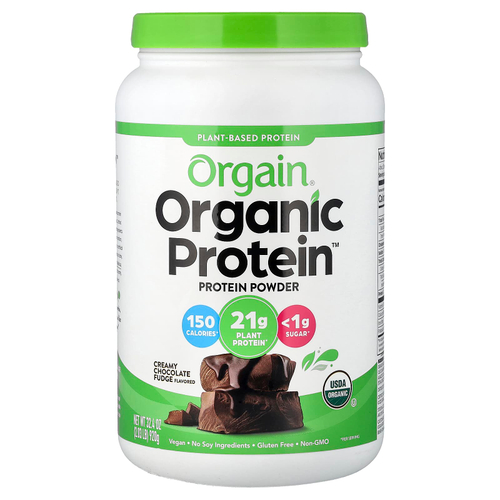 Orgain, Organic Protein™, органический протеин в порошке, сливочно-шоколадная помадка, 920 г (2,03 фунта)