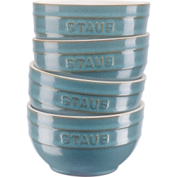 STAUB Набор из 4 чаш для сервировки 14 см античная бирюза EAN 3272340049842