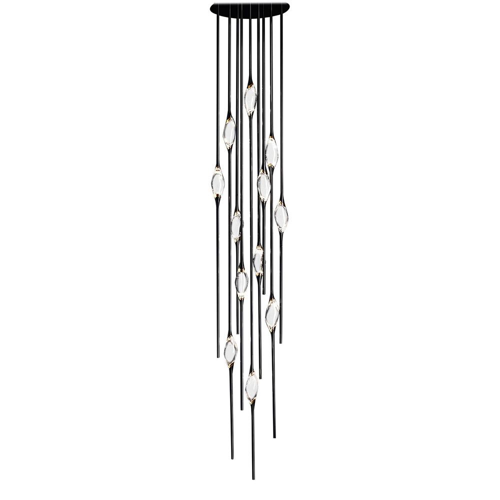 Подвесной светильник Pezzo 12 pearl black