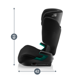 Автокресло 2/3 Britax Roemer Discovery Plus 2 Space Black, от 3,5 до 12 лет ,15-36 кг (100 - 150 см)
