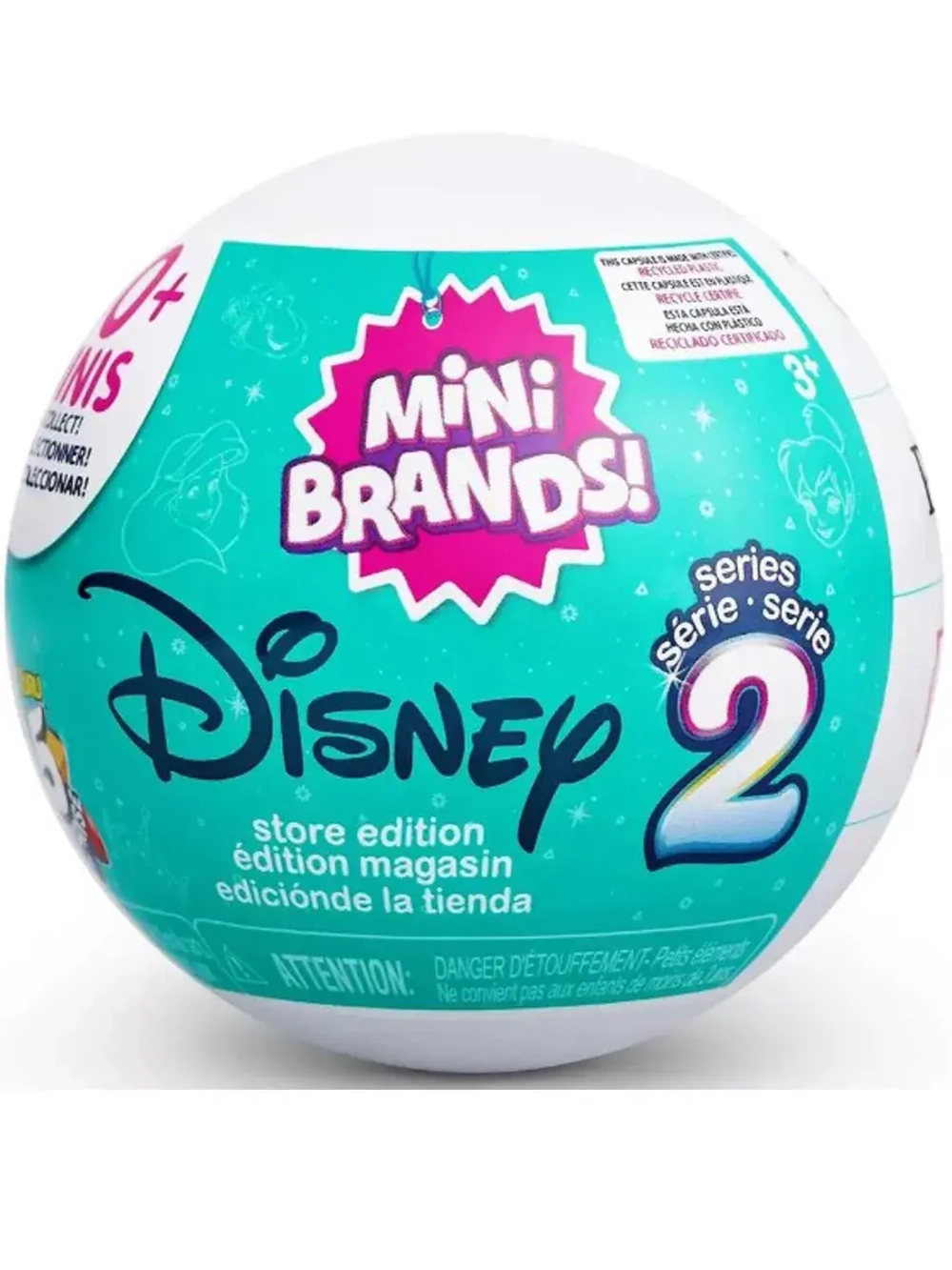 Шар 5 сюрпризов Зуру Mini Brands Surprise Дисней 2 серия