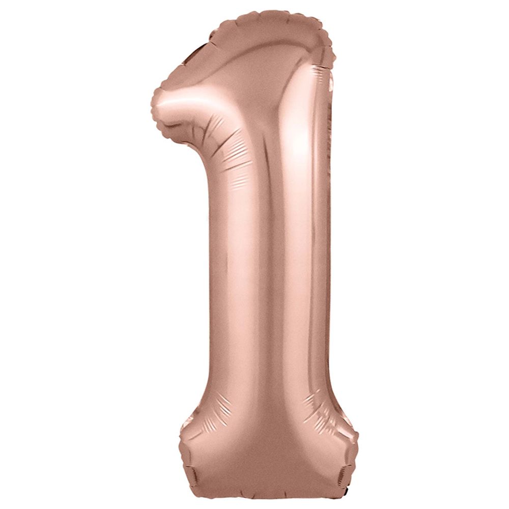 Цифра 1 розовое золото 40" Agura