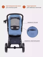 Коляска детская RANT basic "ALPINE" RA450 Blue