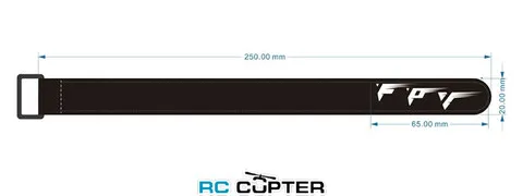 Ремешки для АКБ T-Motor Battery strap 250*20 black (2 пары в комплекте)