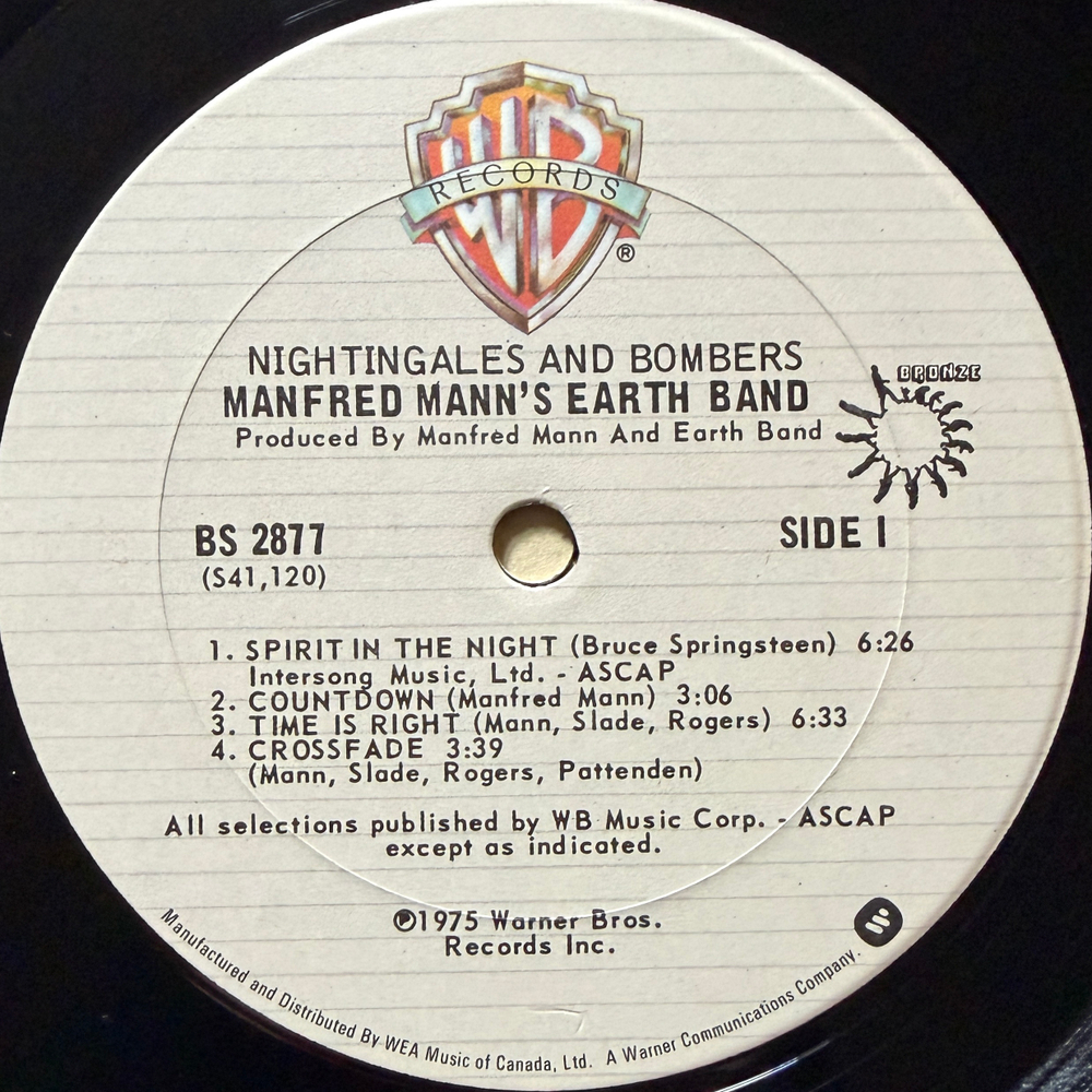 Manfred Mann's Earth Band - Nightingales & Bombers (Канада 1975г.)