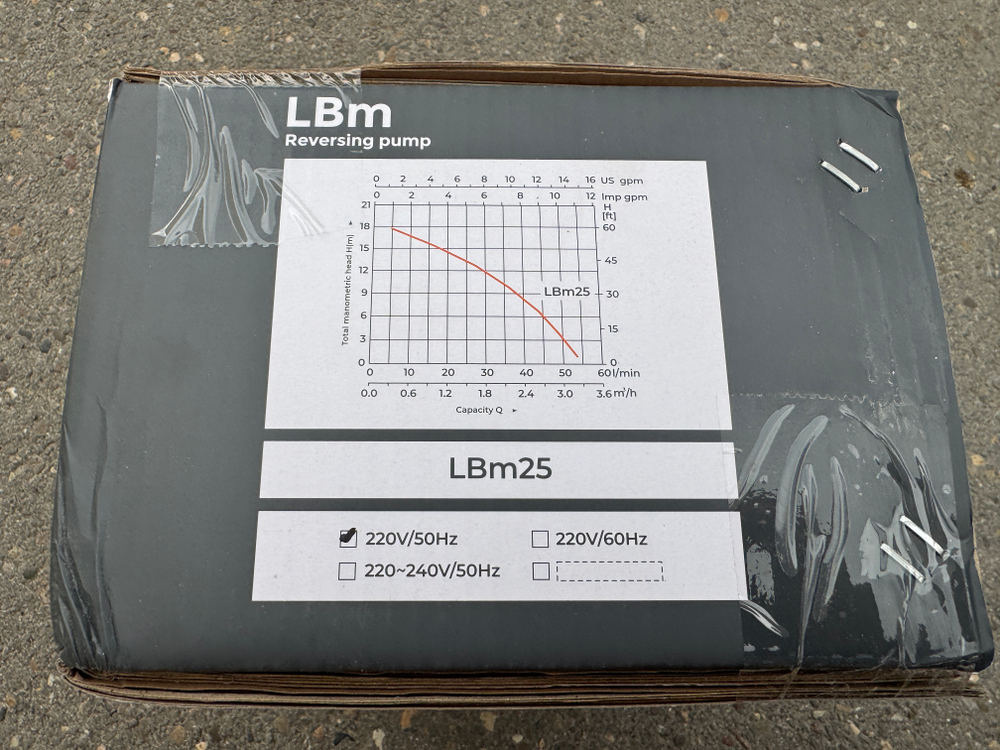 Насос двунаправленный реверсивный вихревой LEO модель LBm25