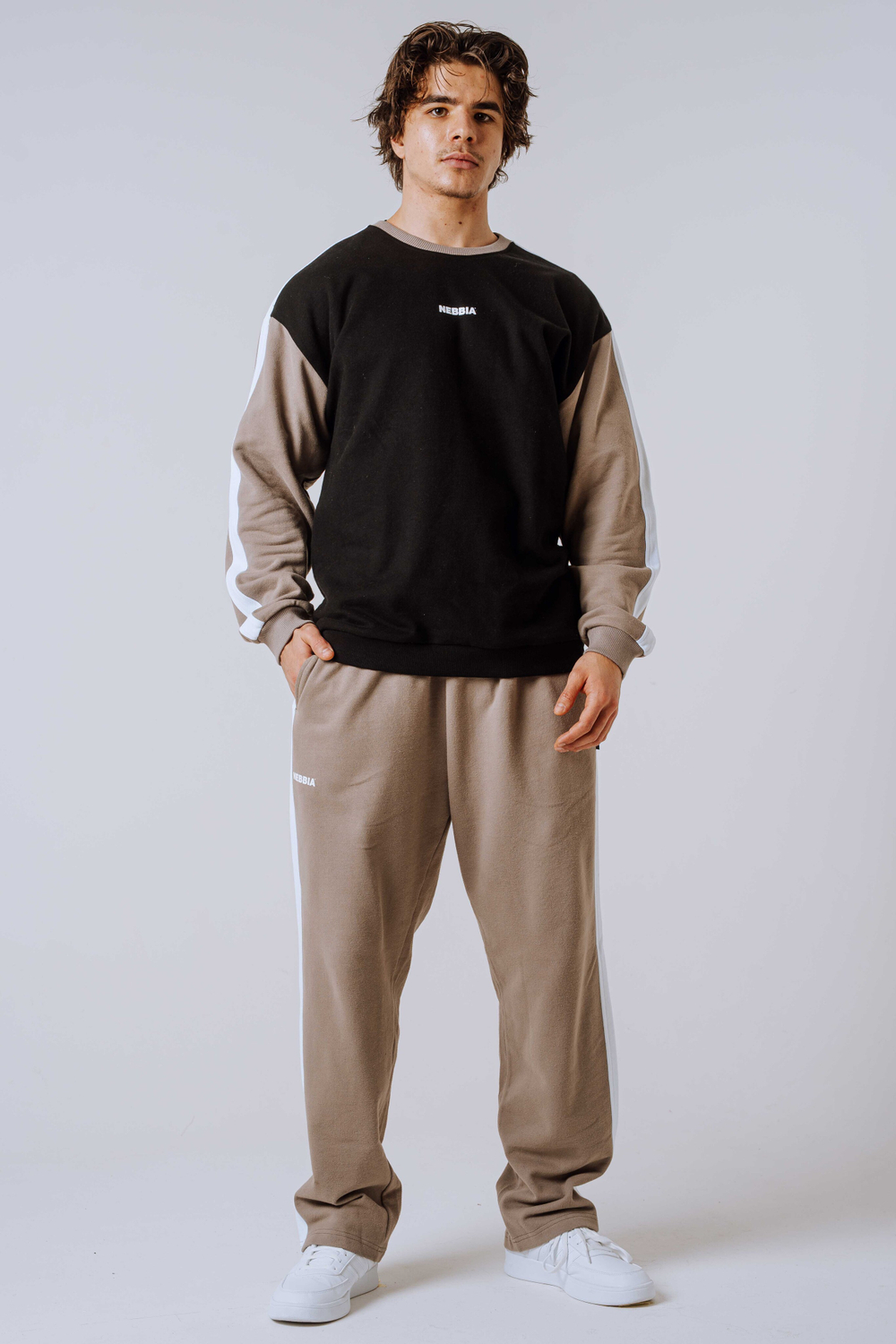 Брюки Relaxed Sweatpants POWER 904 КРЕМОВЫЕ