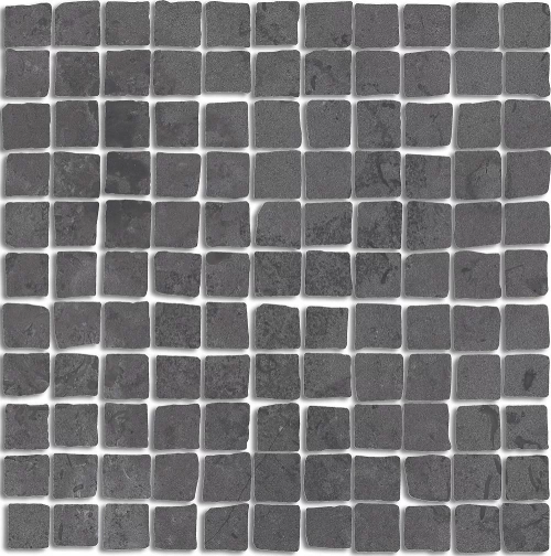Керамогранит KERAMA MARAZZI Про Лаймстоун Спакко мозаичный серый тёмный матовый 20x20 (9мм.) арт. MBS001