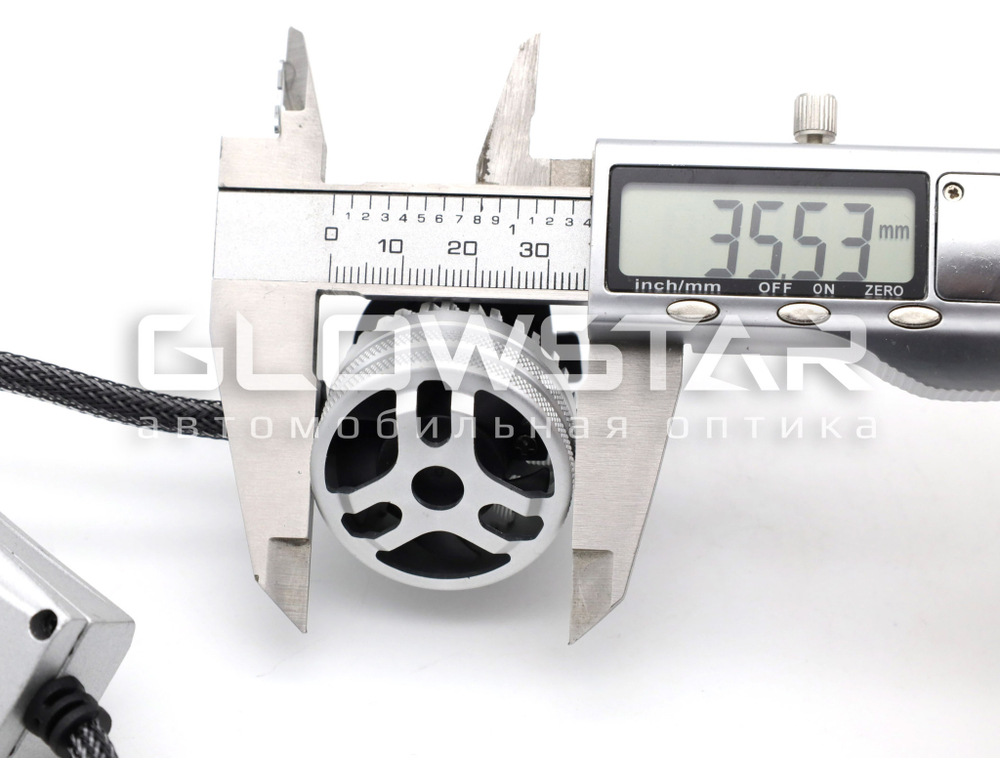 Светодиодные лампы H7 Aozoom ALH-08 в штатную линзу с вент-ром, 12V, 35W, 6000K (комплект, 2шт)