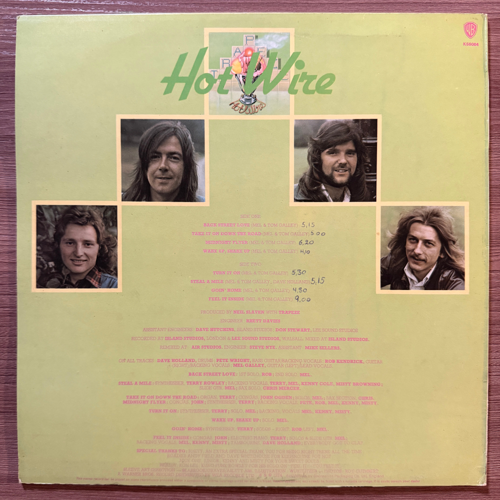 Trapeze – Hot Wire (Англия 1974г.)