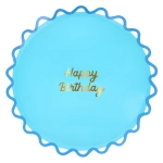 Тарелки большие с волнистым краем "С Днем Рождения" [Happy Birthday] 8 шт. (26,7 см)