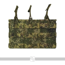 АКМ 3 MOLLE. Сумка для 3 магазинов АК без клапана