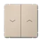Выключатель для жалюзи двухклавишный Systeme Electric ArtGallery Песочный GAL001219