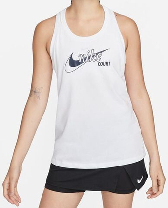 Женский топ теннисный Nike Court Dri-Fit Tank W - белый