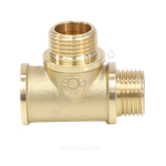 Тройник латунь переходной Ду 20х15х20 (3/4"х1/2"х3/4") ВР/НР/НР VALFEX VF.133.L.034.012.034