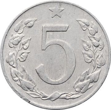 5 геллеров 1954 Чехословакия