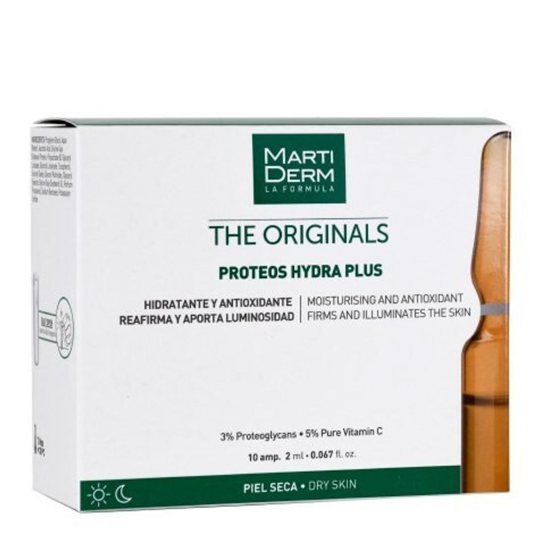 Ампулы для сухой и обезвоженной кожи MartiDerm Proteos Hydra Plus 10*2мл