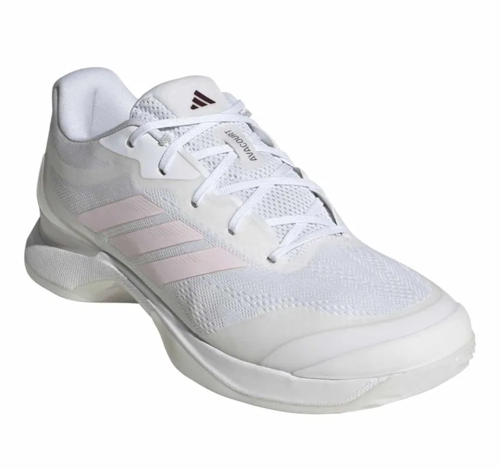 Женские теннисные кроссовки Adidas Avacourt 3 - cloud white/distilled pink/maroon